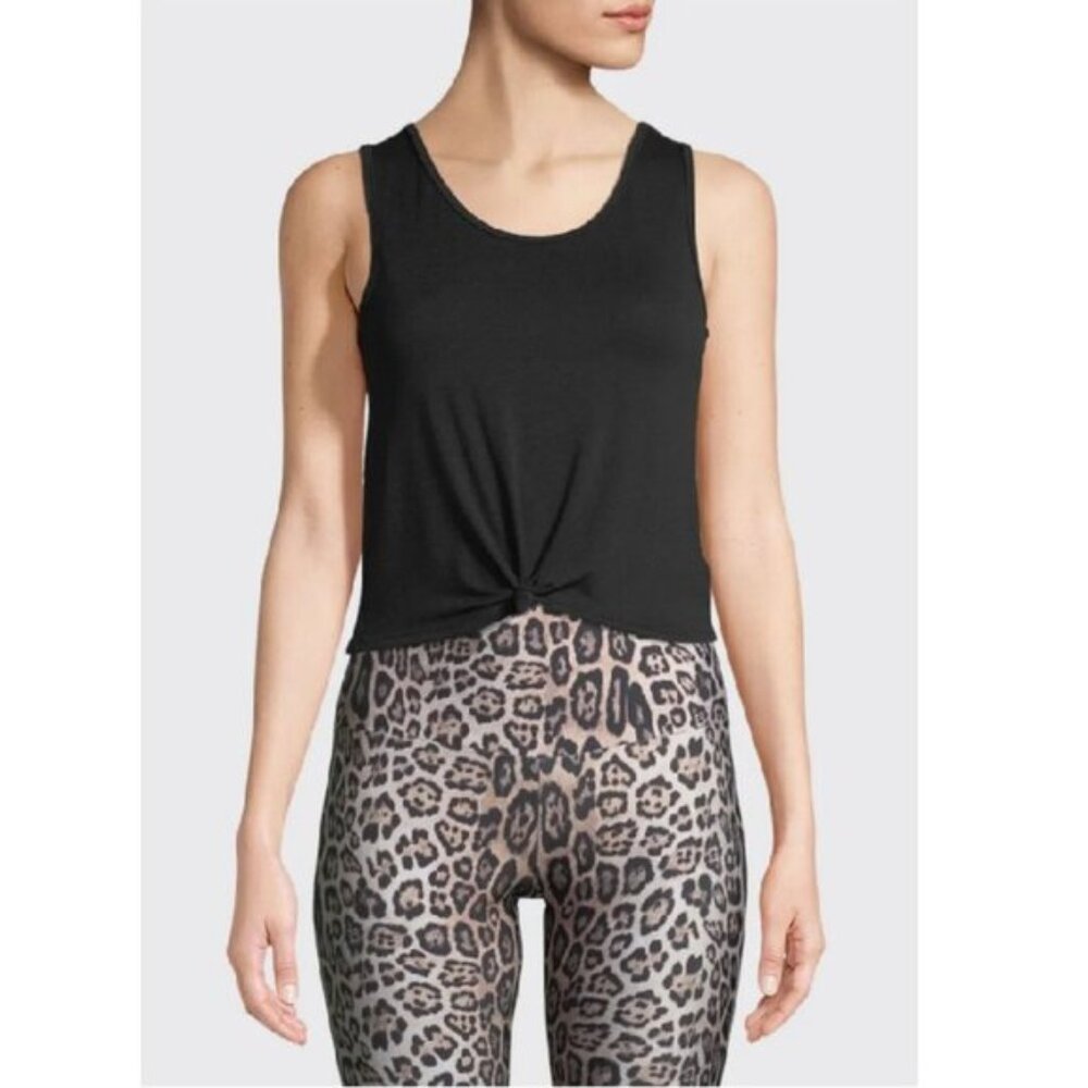 Onzie Black Twist Front Tank Top